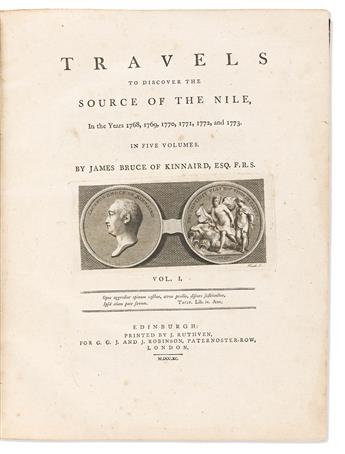 Bruce, James (1730-1794) Travels to Discover the Source of the Nile.                                                                             